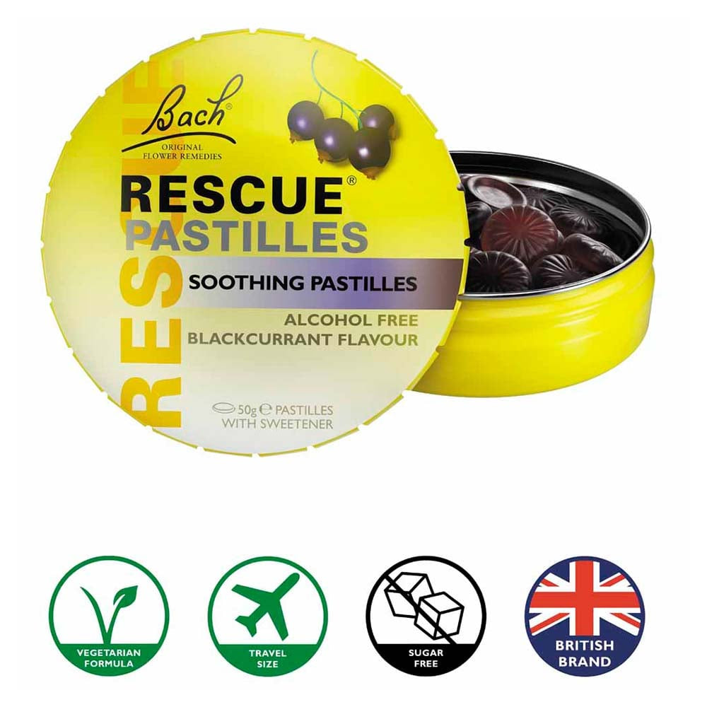 Bach Rescue Remedy Pastilles Blackcurrant 50g