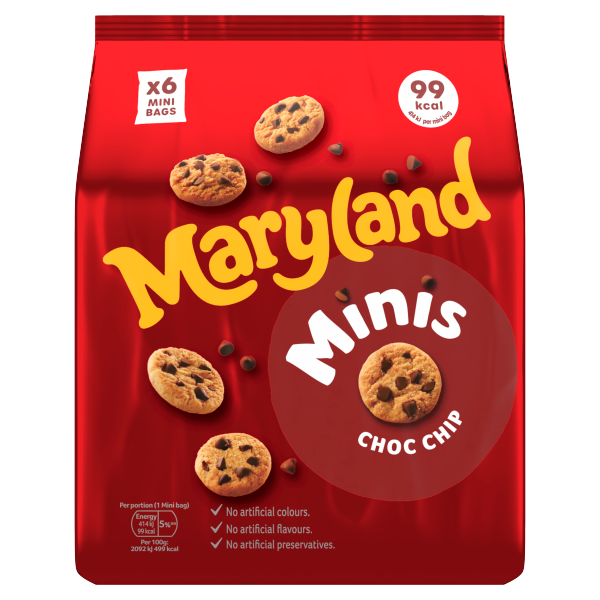 Maryland Minis Choc Chip Cookies 6pk