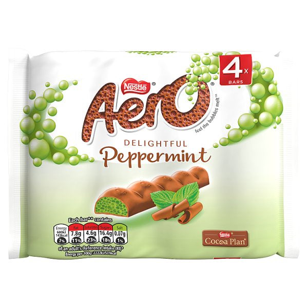 Aero 4 Peppermint Bars 108g