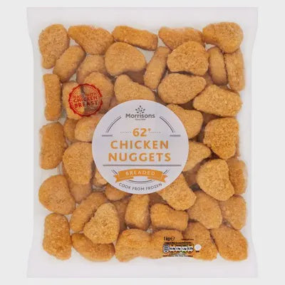 Morrisons 50 Breaded Chicken Nuggets 1kg