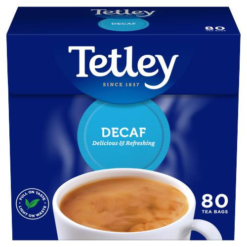 Tetley 80 Decaf Tea Bags 250g