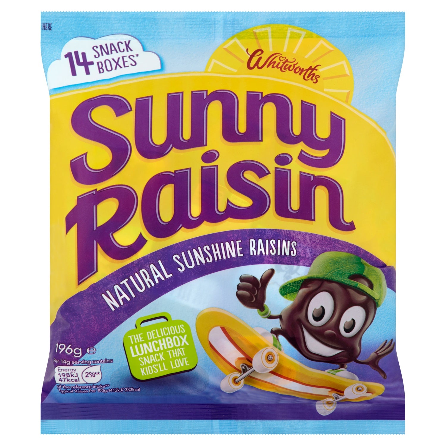 Whitworths Sunny Raisins 14 x 14g