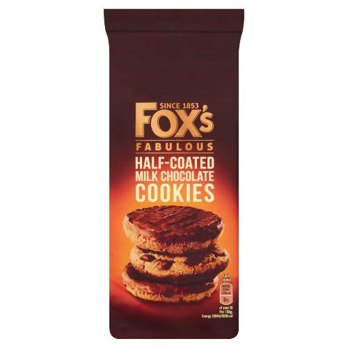 Foxs Half Coated Milk Chocolate Cookies 175g