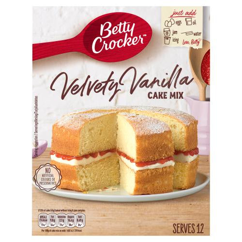 Betty Crocker Velvety Vanilla Cake Mix 425g