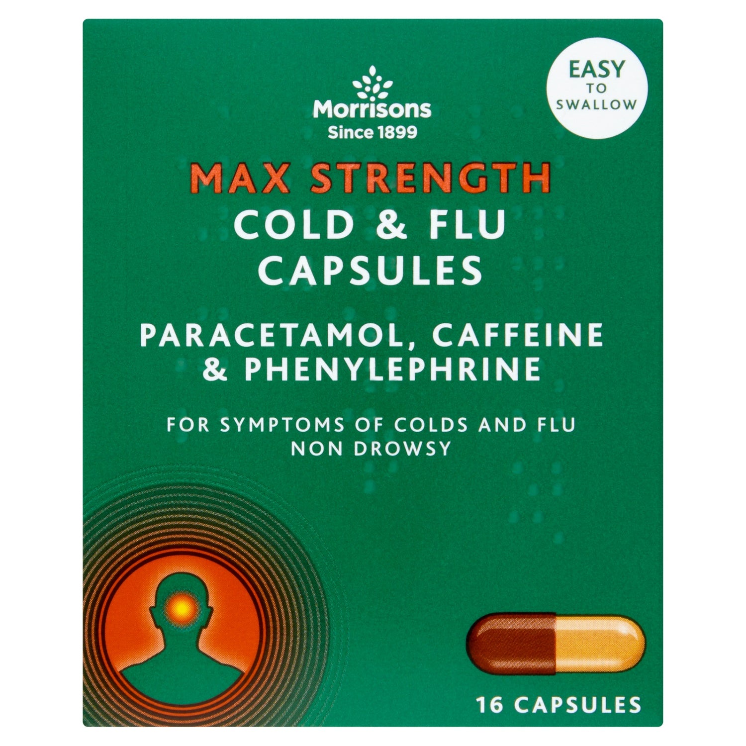 M Max Strength Cold & Flu Relief Capsules 16pk