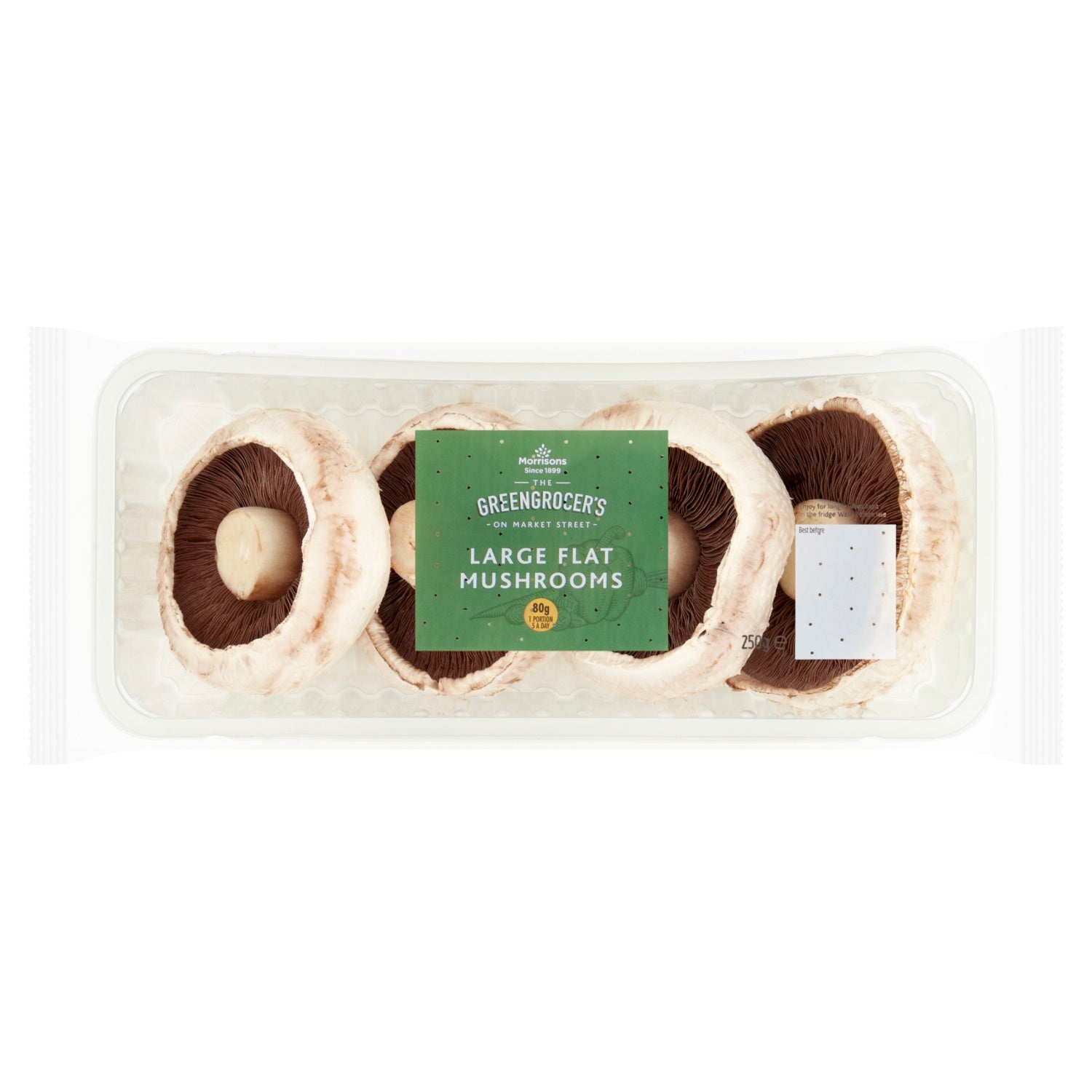 Morrisons Large Flat Mushrooms 250g