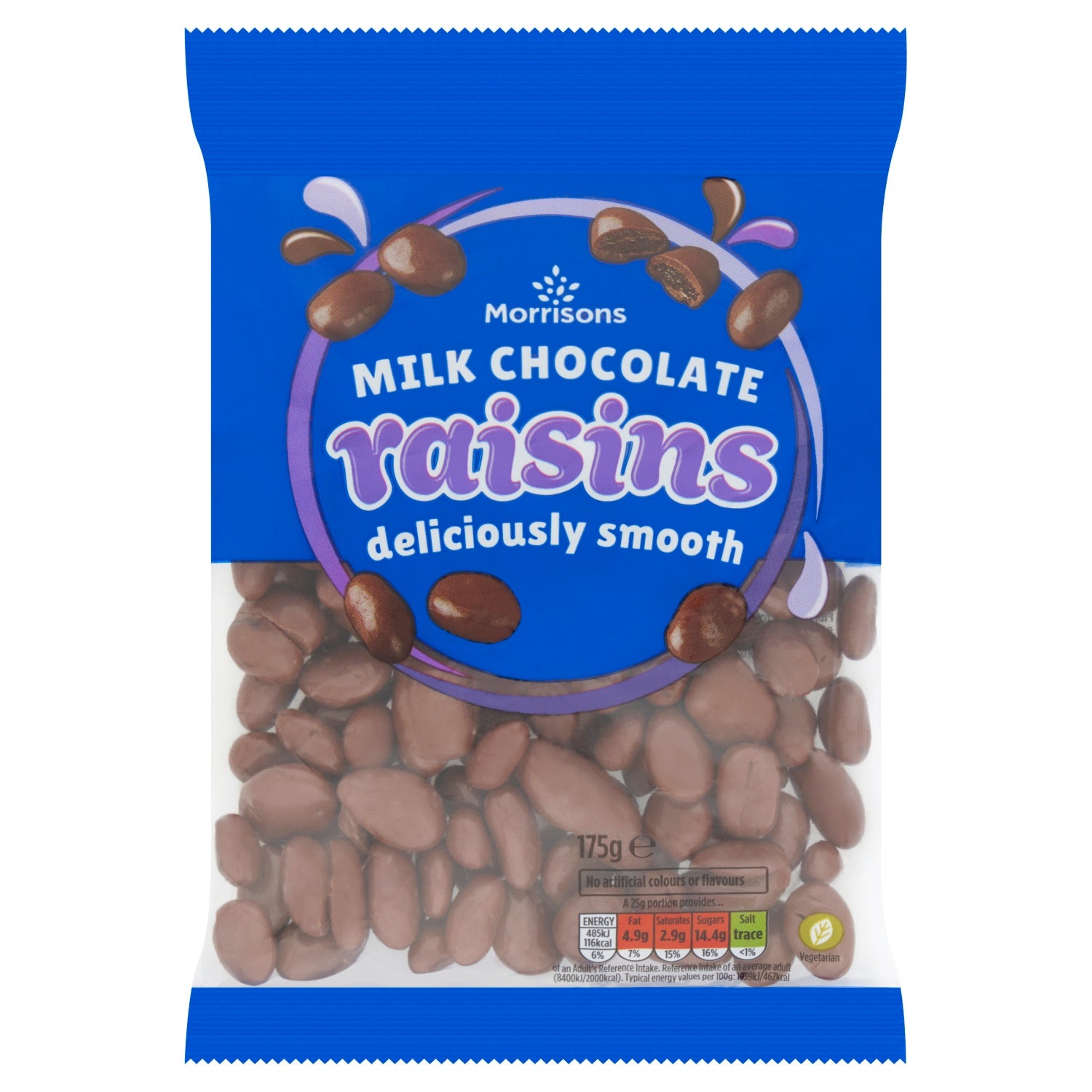 Morrisons Chocolate Coated Raisins 175g