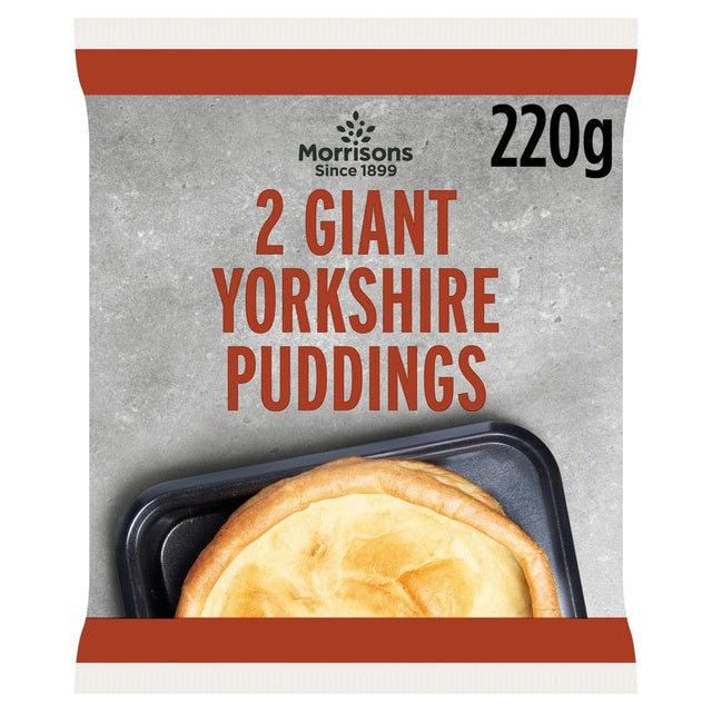 Morrisons Giant Yorkshire Puddings Twin Pk 220g