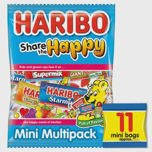 Haribo Share The Happy 11 Mini Bags Approx. 176g