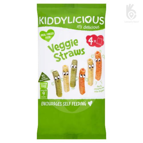 Kiddylicious Veggie Straws 4 x 12g