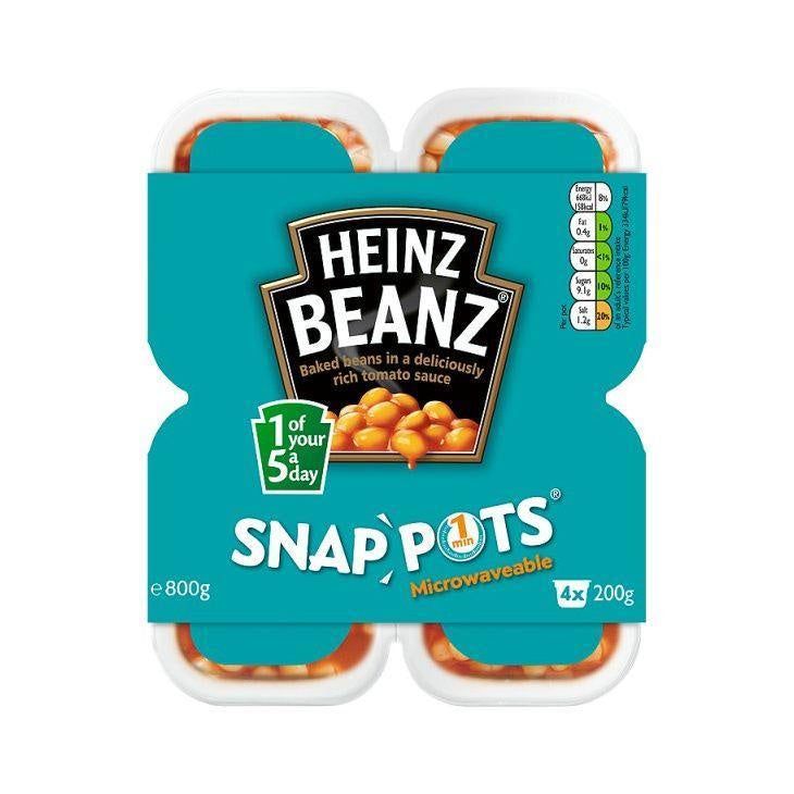 Heinz Beanz Snap Pots 4 x 200g