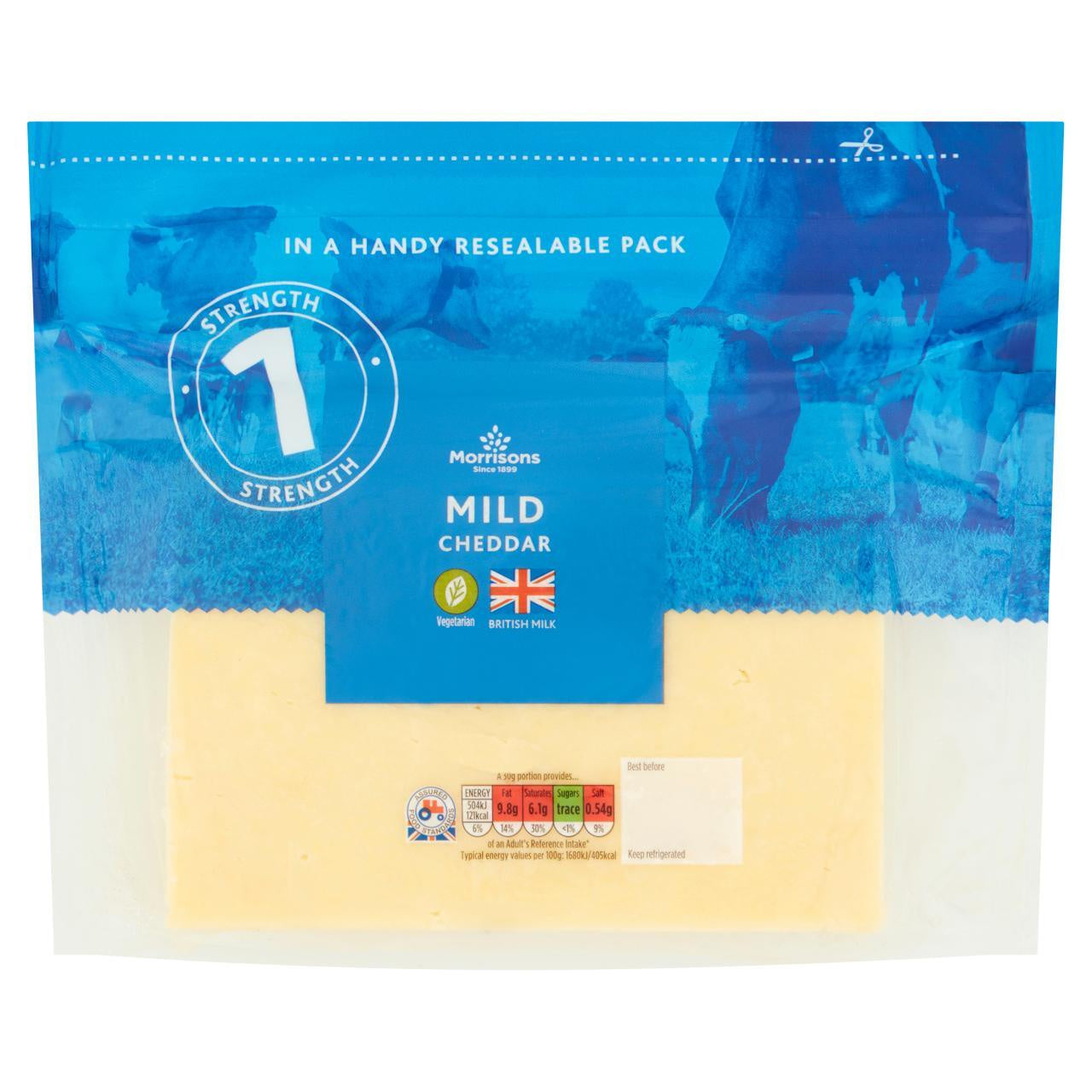 Morrisons Mild Cheddar 350g