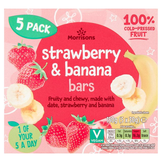 Morrisons Strawberry & Banana Bar 150g