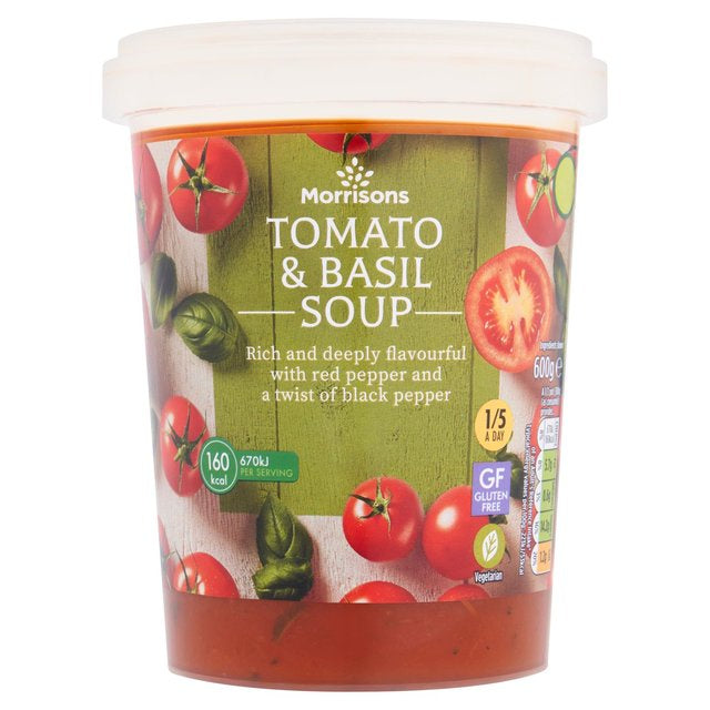 Morrisons Tomato & Basil Soups 600g