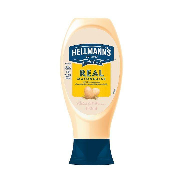 Hellmanns Real Mayo Squeezy 430ml