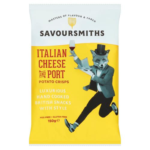 Savoursmiths  Italian Cheese and Port Crisps 150g