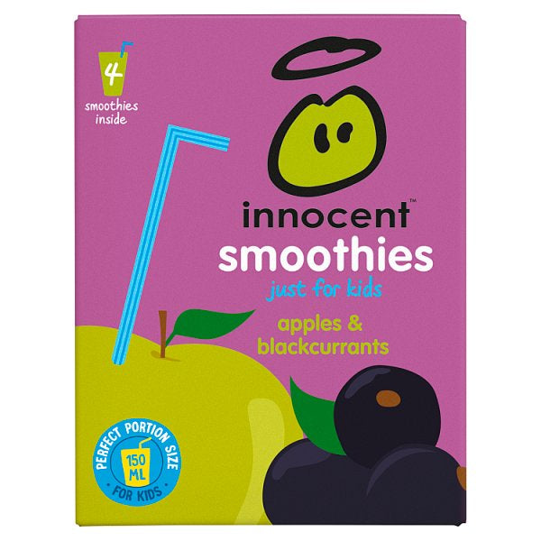 Innocent Kids Apple  Blackcurrant 4 x 150ml