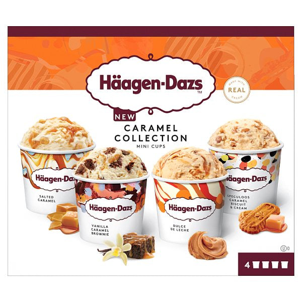 Haagen-Dazs Caramel Collection Mini Cups 4 x 95ml