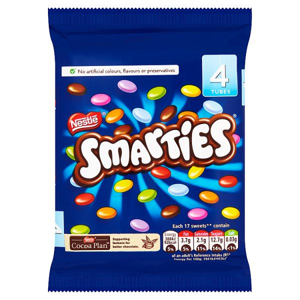 Smarties 4 Tube 136g