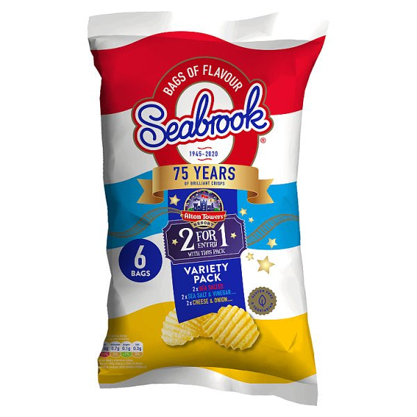 Seabrook Variety Crisps 6 x 25g