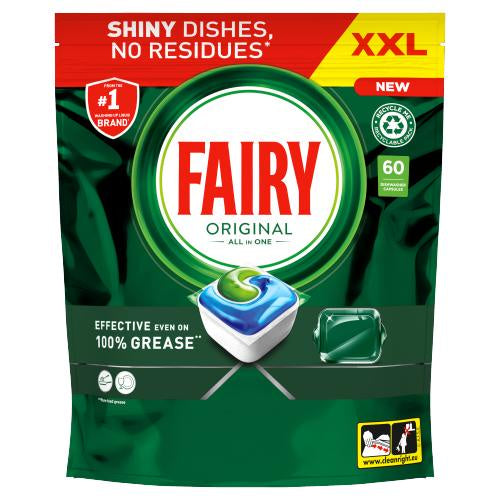 Fairy Original All In One Auto Dishwashing Tablet 60pk