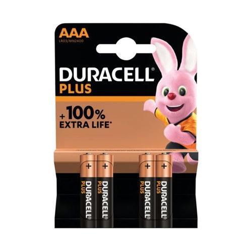 AAA Duracell Plus Power Batteries 4pk