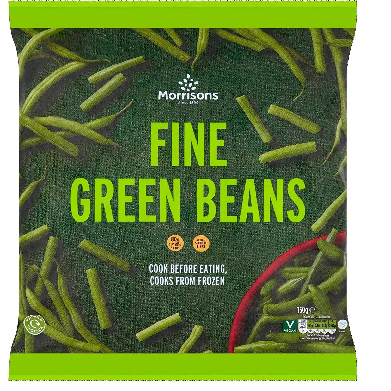 M Fine Whole Green Beans 750g