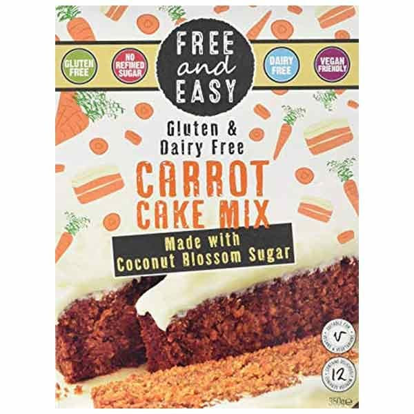 Free and Easy Carrot Cake Gluten Free Mix 350g