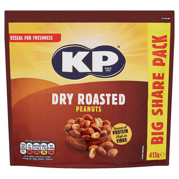 KP Dry Roasted Peanuts 415g