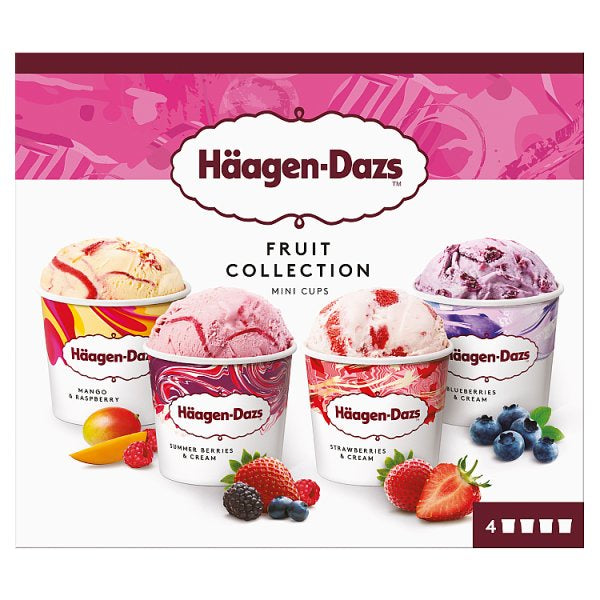 Haagen-Dazs Fruit Collection Mini Cups 4 x 95ml