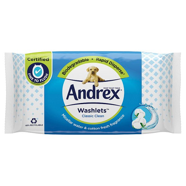 Andrex Classic Washlets 40pk