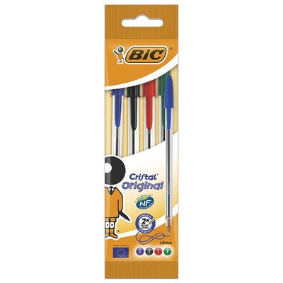 Bic Cristal Ball Pens Variety 4pk