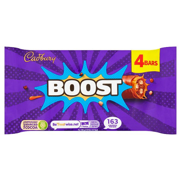 Cadbury 4 Boost Bars 126g