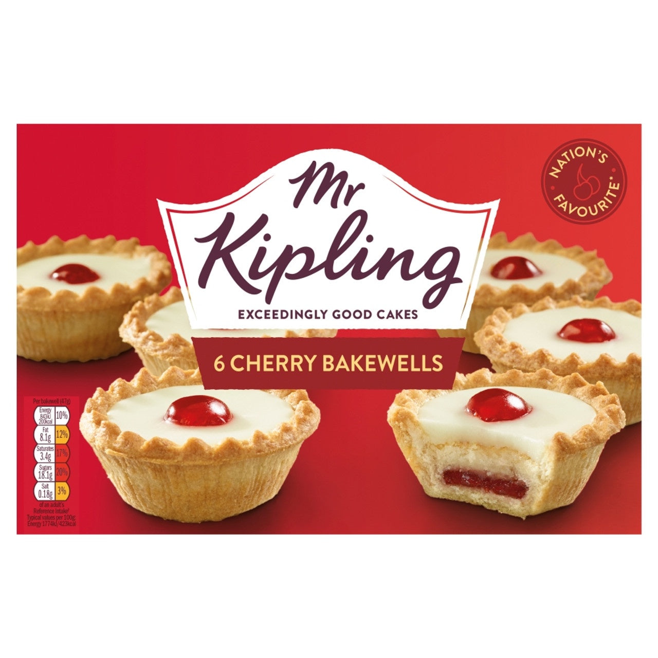 Kipling 6 Cherry Bakewells