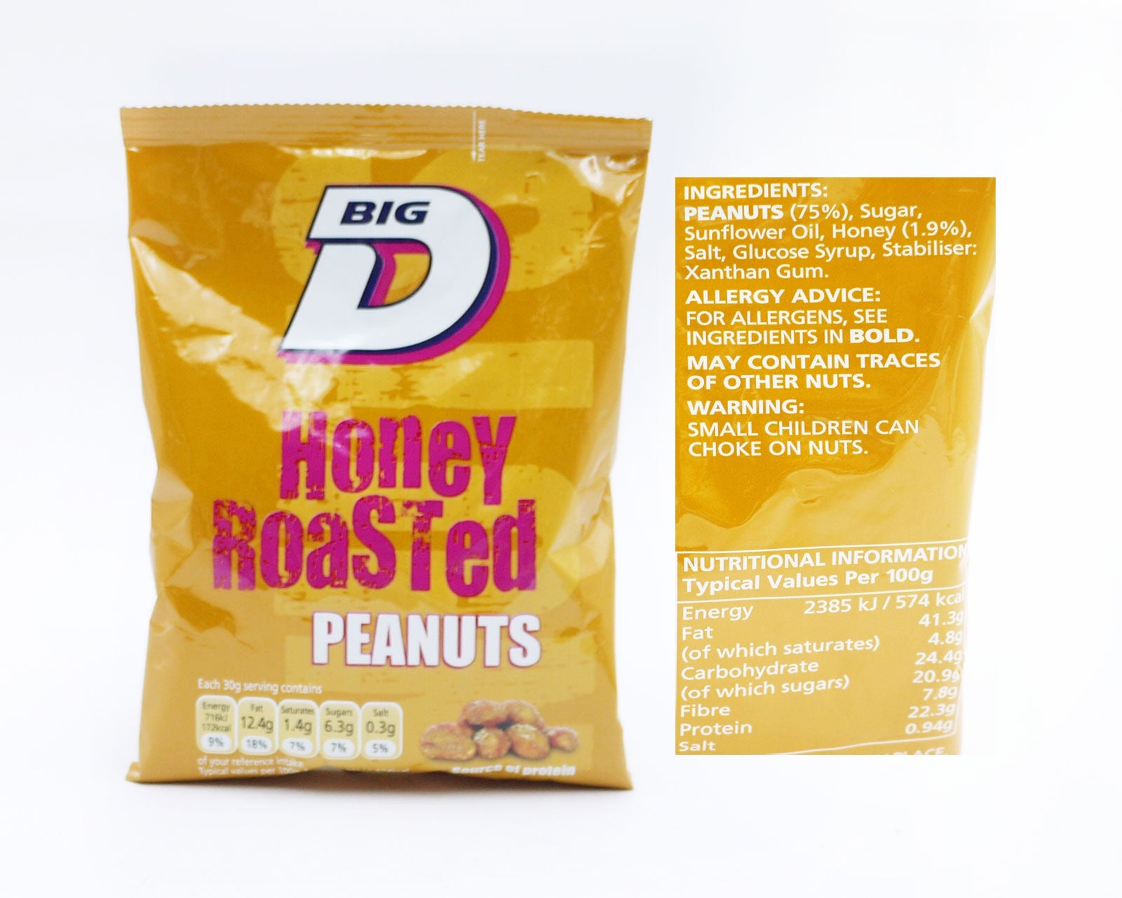 Big D Honey Roasted Peanuts 160gm