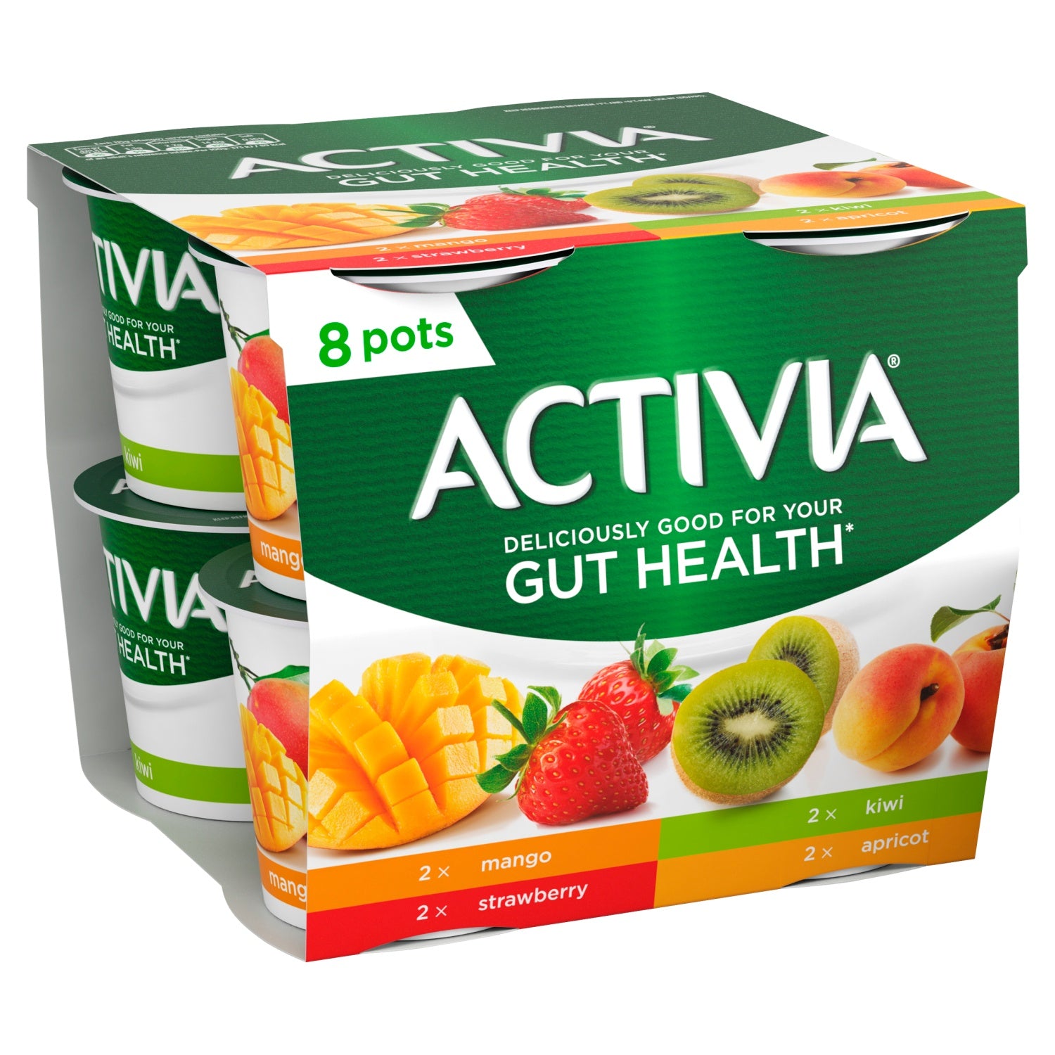 Activia Strawberry & Mixed Fruit Yogurt 8 x 115g