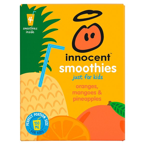 Innocent Smoothies Just For Kids Orange Mango Pineapple 4 x 150ml