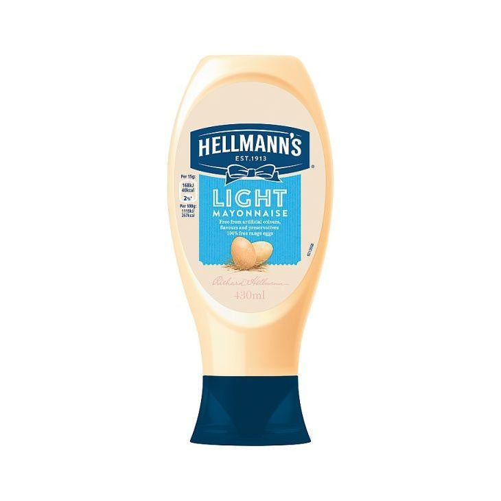 Hellmmans Light Mayo Sqzy 430ml