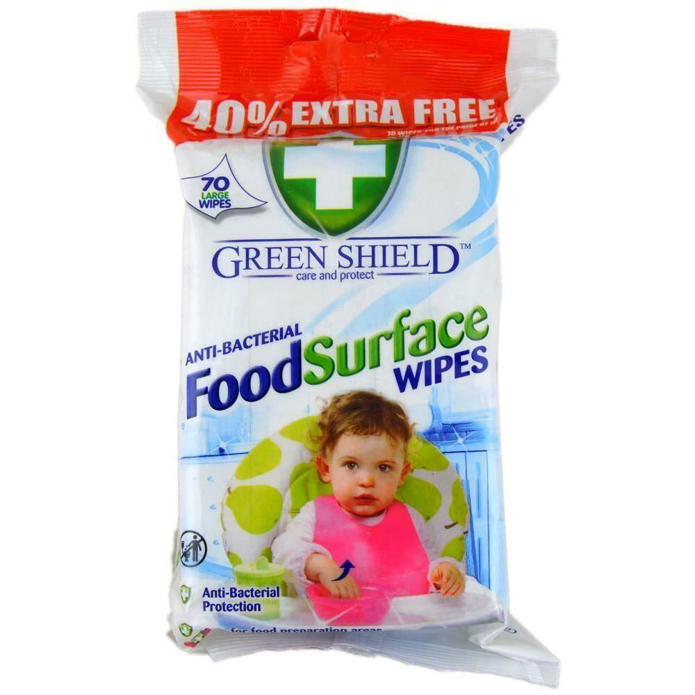 Greenshield Food Surface Wipes 70pk