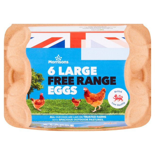 Morrisons Large Free Range Eggs 6pk