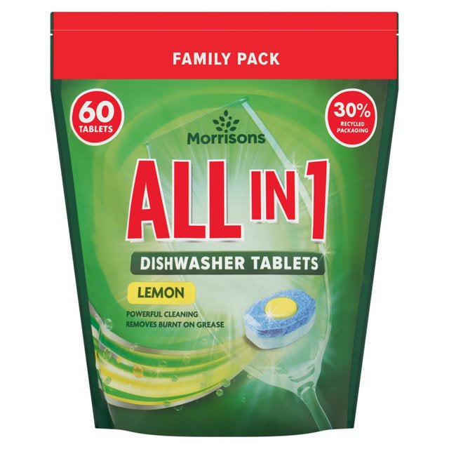 M All In 1 Lemon Dishwasher Tablets 60pk