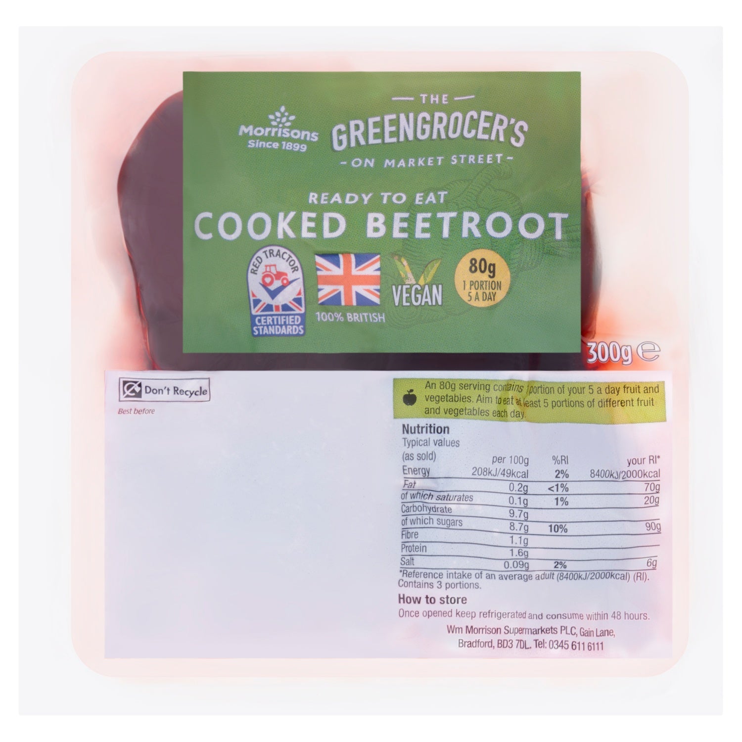 Morrisons Cooked Beetroot 300g