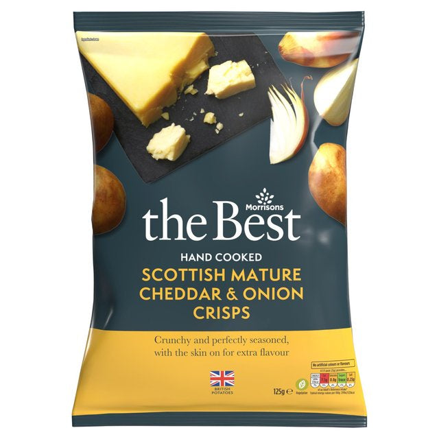 Morrisons The Best Mature Cheddar Onion Crisps 125g