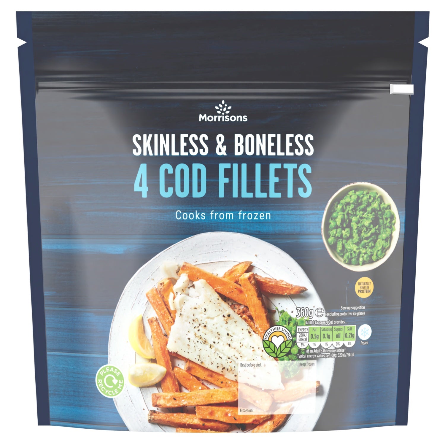 Morrisons 4 Cod Fillets 360g