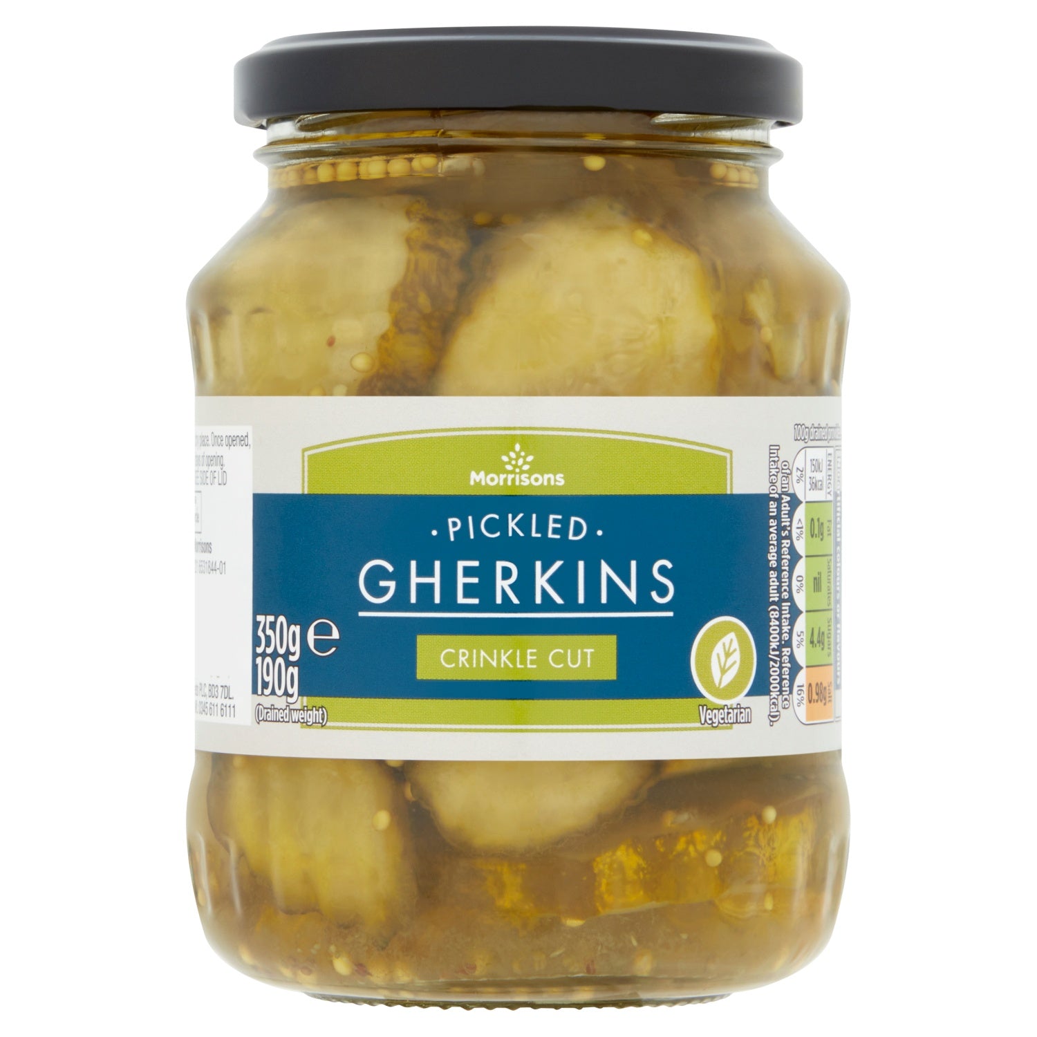 Morrisons Crinkle Cut Gherkins 350g