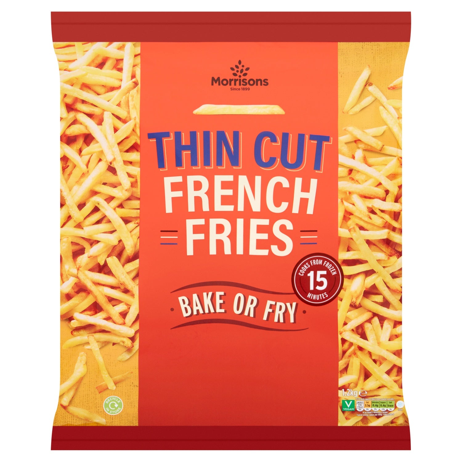 Morrisons Thin Cut French Fries 1.2kg