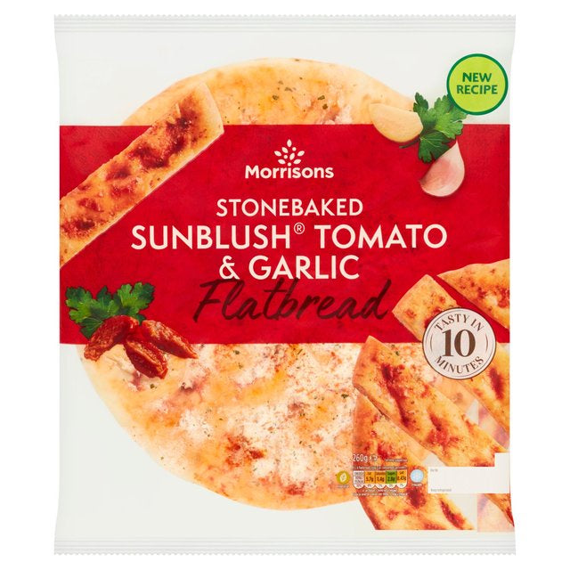 Morrisons Sunblush Tomato & Garlic Flatbread 260g