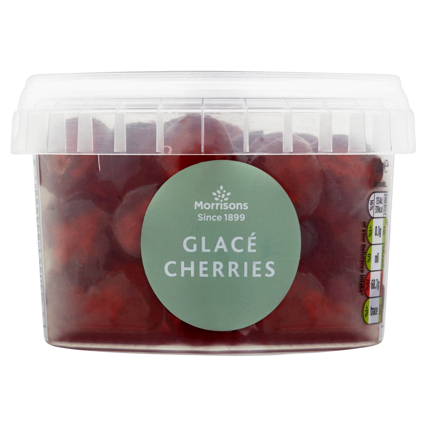 Morrisons Glace Red Cherries 200g