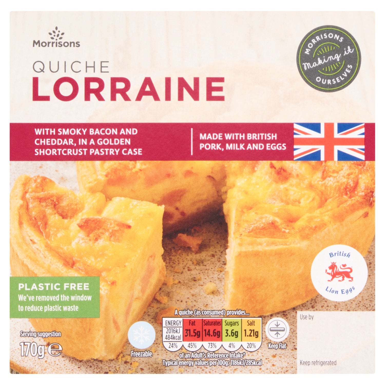 Morrisons Quiche Lorraine 170g