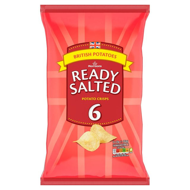 M Ready Salted Crisps 6 x 25g